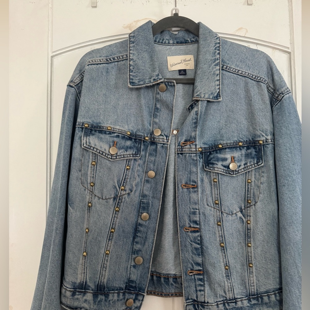 Universal Thread Studded Denim Jacket, XS